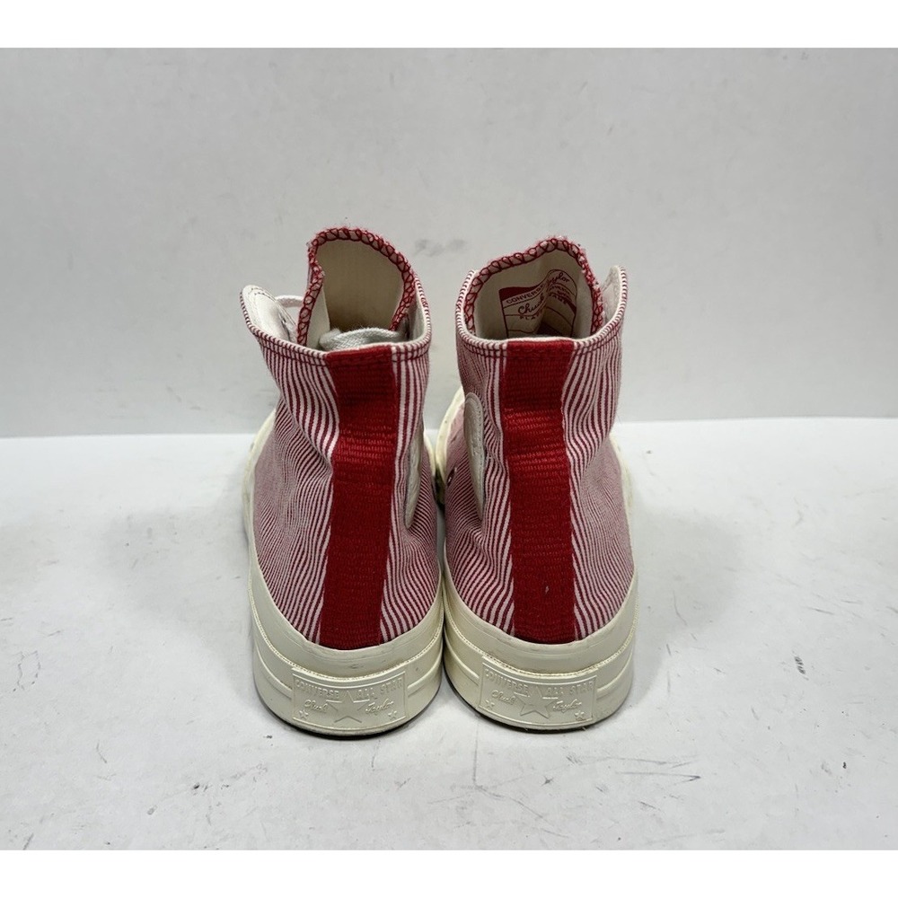 Converse High Top Sneakers Red and White Striped - Picture 4 of 8